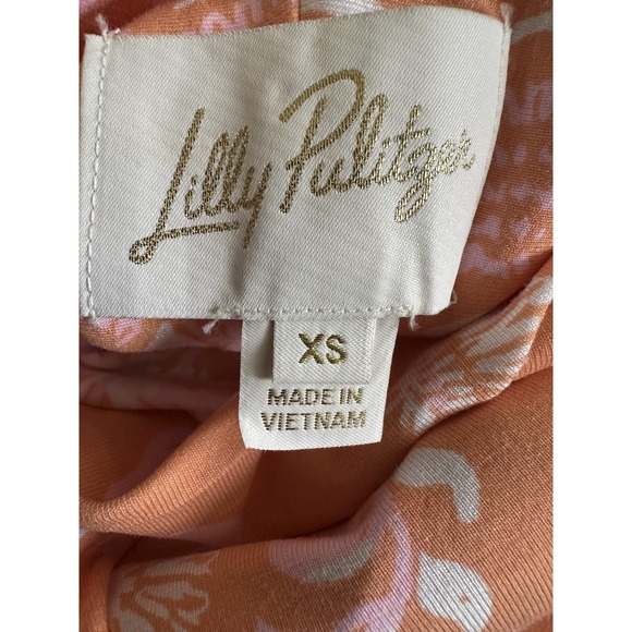 Lilly Pulitzer Montecito Mixed Print Cross Neck Maxi Halter Dress EUC Size XS - Picture 5 of 16